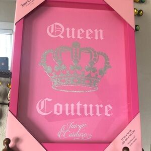 MEW Juicy Couture Pink Art with Silver Crown Design